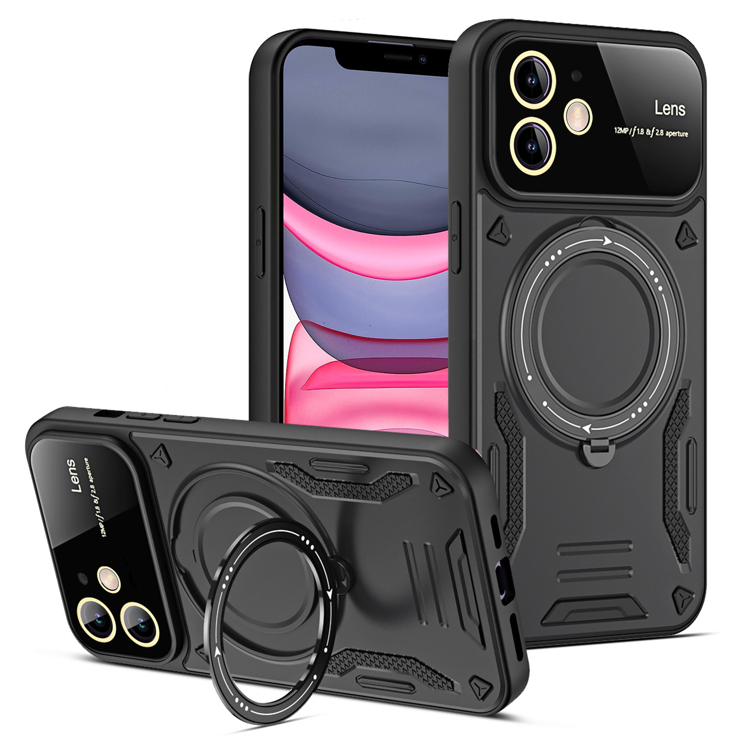 U-shield Large Window Magnetic Bracket Phone Case Advanced Sense Protective Cover photo 2