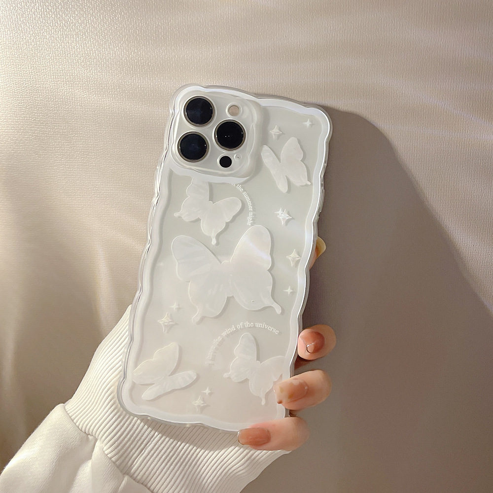 Simple Butterfly Modern Transparent Women's Phone Case photo 6