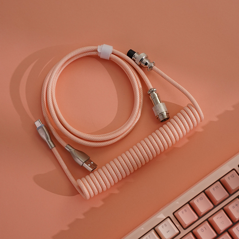 Aviation Connector Cable, Type-C Braided 8K Data Cable photo 2