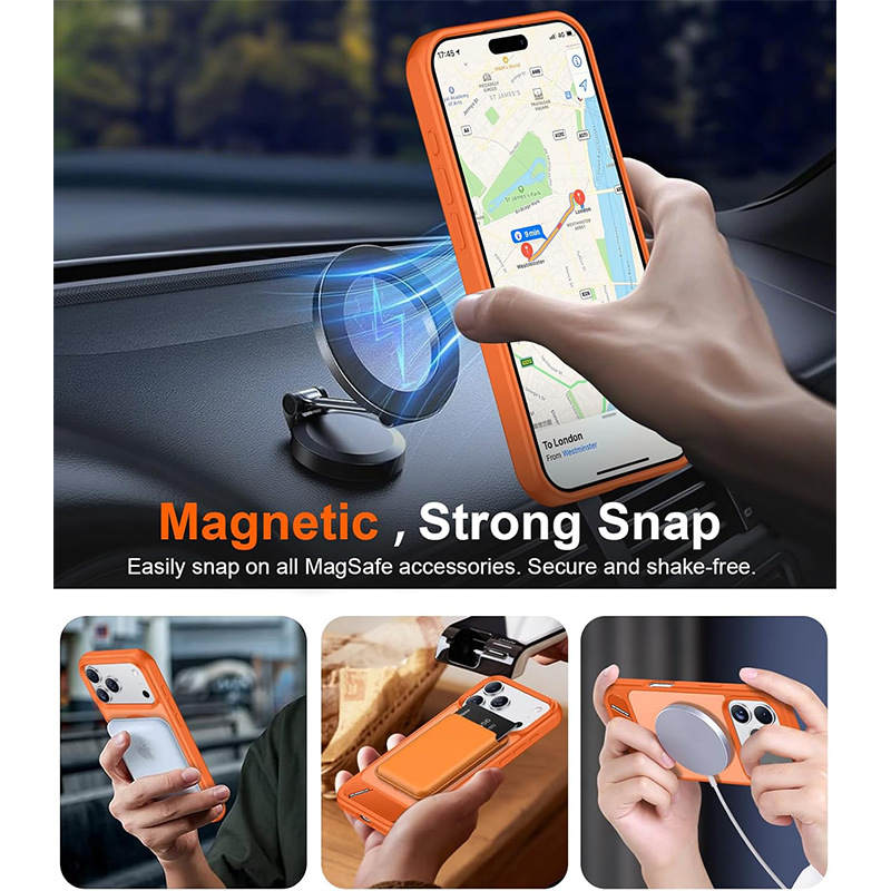 Skin-feel Magnetic Phone Case With A Single-line Stand photo 5