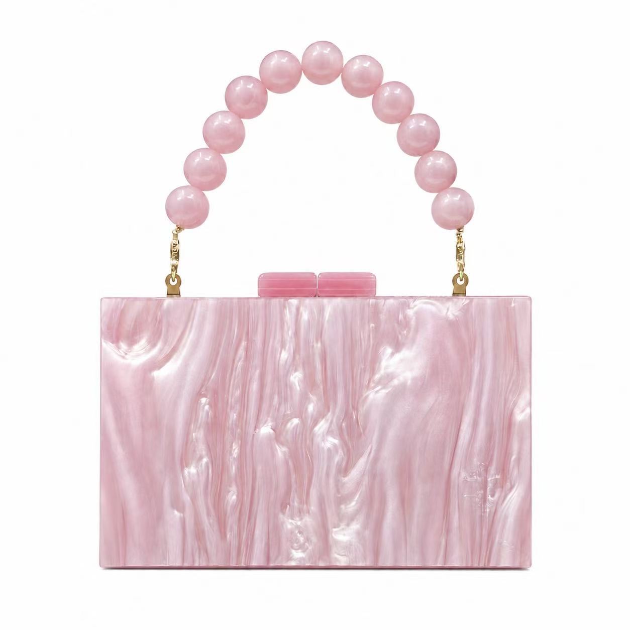 Stylish And Elegant Womens New Pearly Acrylic Evening Bag photo 1