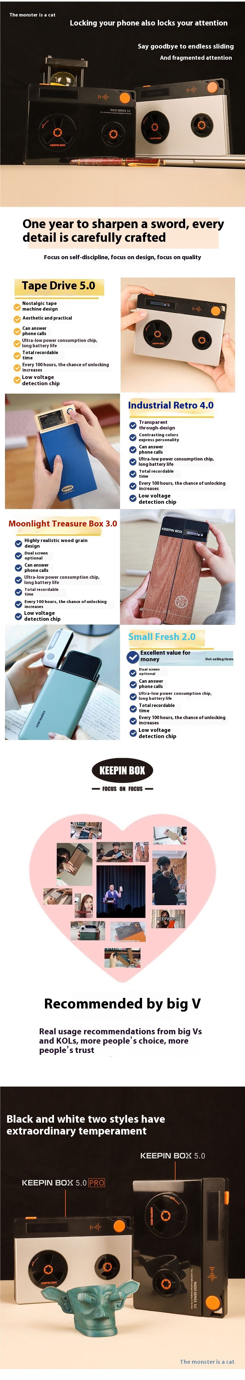 Mobile Phone Lock Self-discipline Timing Box Ring Addiction photo 8