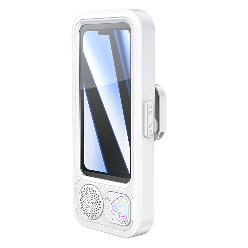 RGB Bluetooth Speaker Waterproof Bathroom Phone Case And Touchscreen Phone Holder photo 2