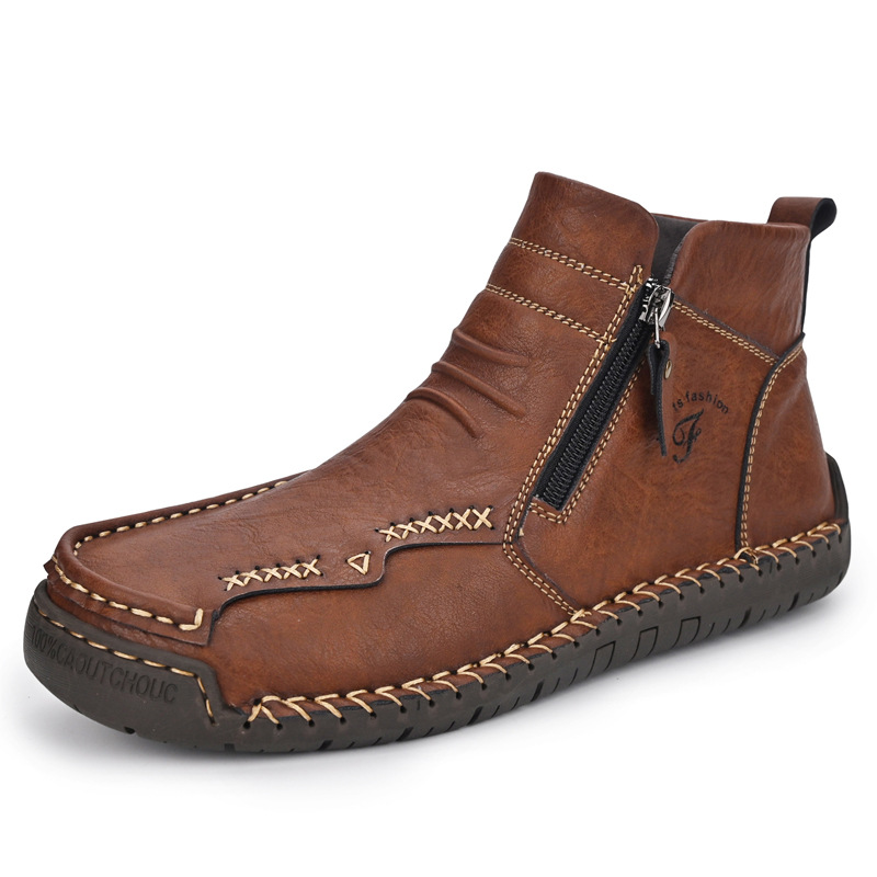 Plus-size High-top Ankle Boots Warm British-style Dr Boots photo 2