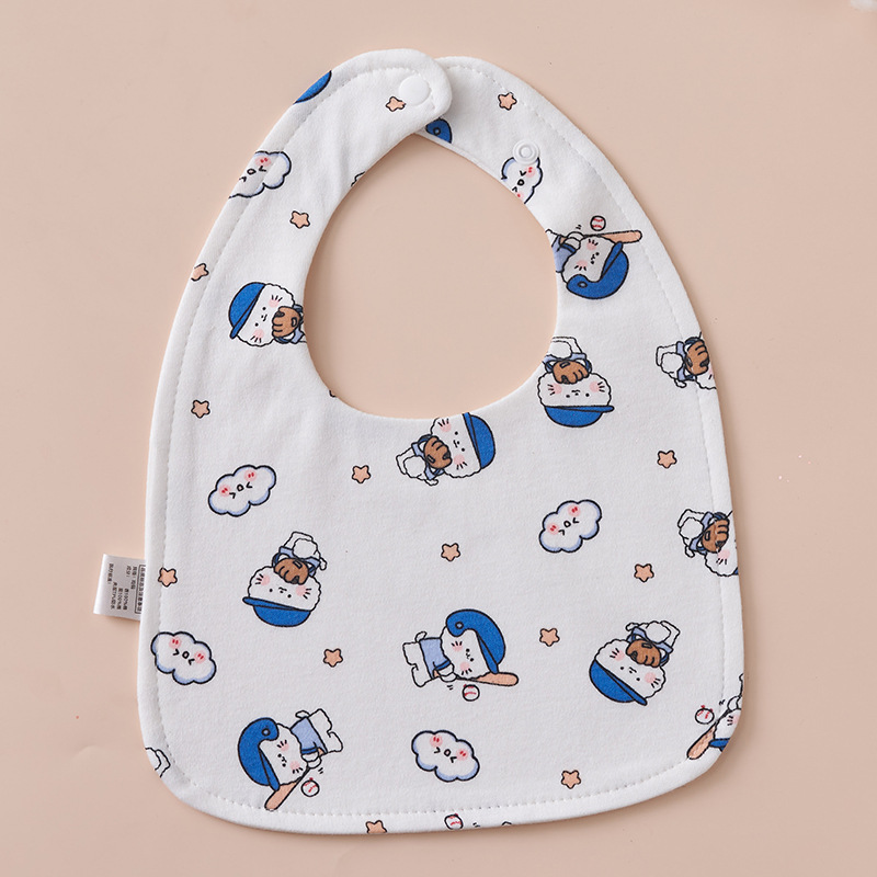 Babys Pure Cotton U-shaped Bib Waterproof Baby Bib photo 8