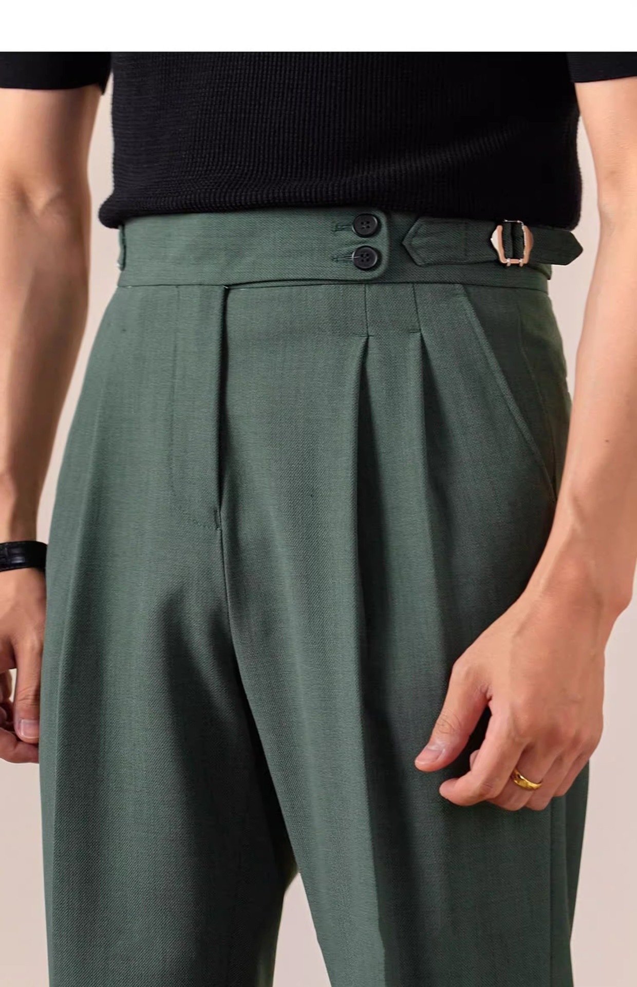 Men's Italian Men's Neapolitan Suit Pants photo 2