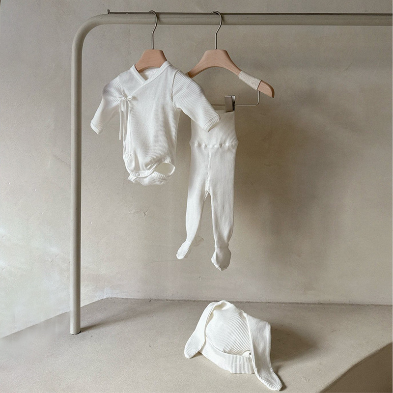 Newborn Clothes Romper Rabbit Ear Hat Set photo 2