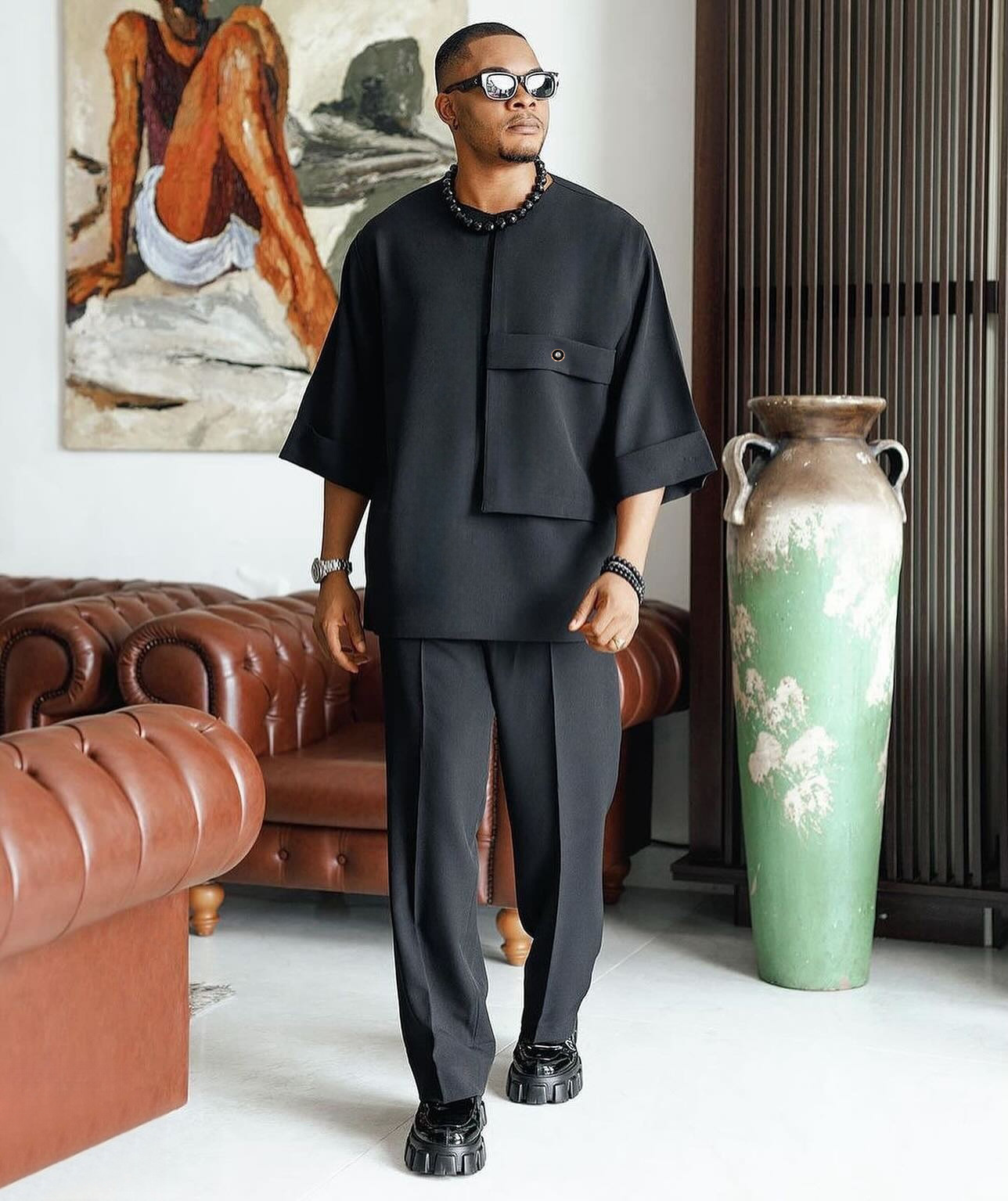 Men's Casual Top And Pants Set photo 6
