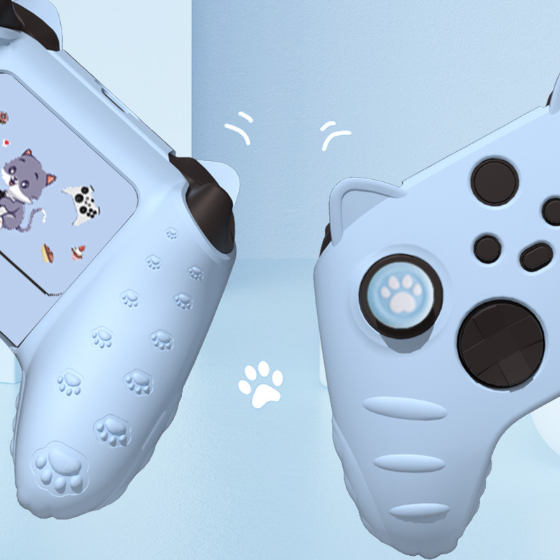Cute Cat Ears All-inclusive Soft Shell Handle Silicon Rubber Sleeve photo 7