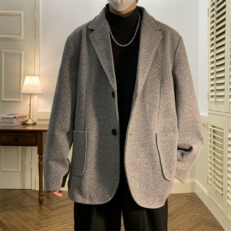 Men's Trendy Padded Short Wool Coat photo 1