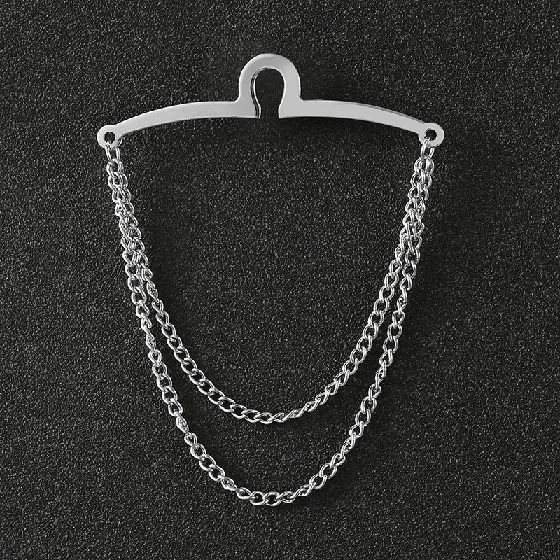 U-Shaped Alloy Tie Chain Shirt Securing Suit Accessory photo 2