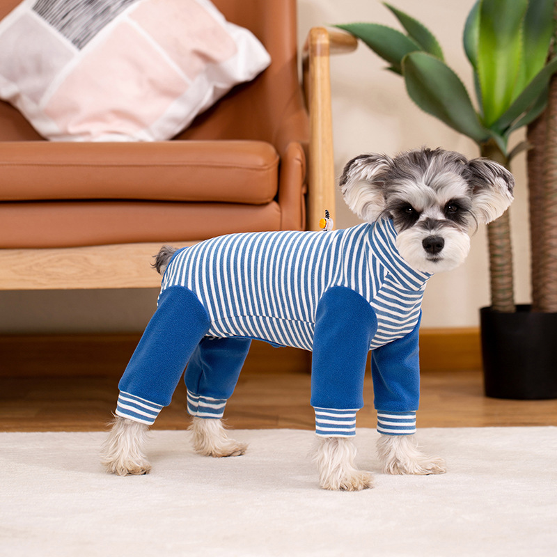 Pet Clothes Autumnwinter Outfit For Poodles Adjustable Four-legged Design photo 1