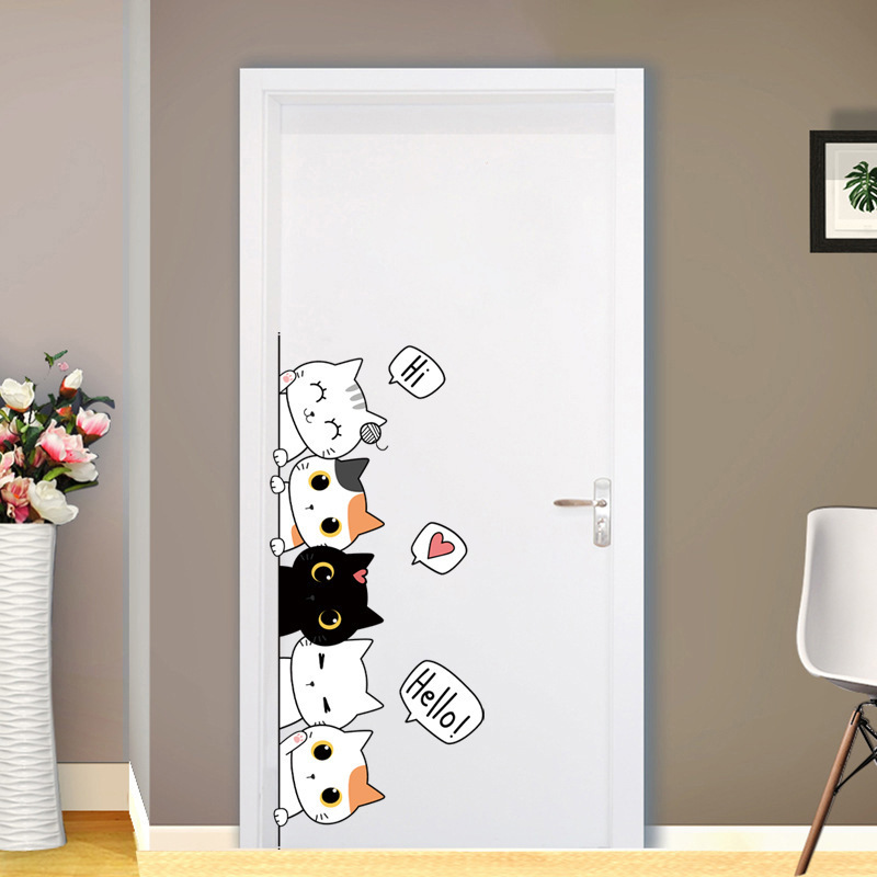 Cat Pyramid Bedroom Background Wall Sticker photo 6