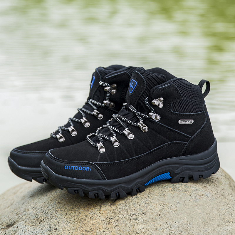 Outdoor Hiking Boots With Fleece Lining Warm And Cozy Cotton Shoes photo 7