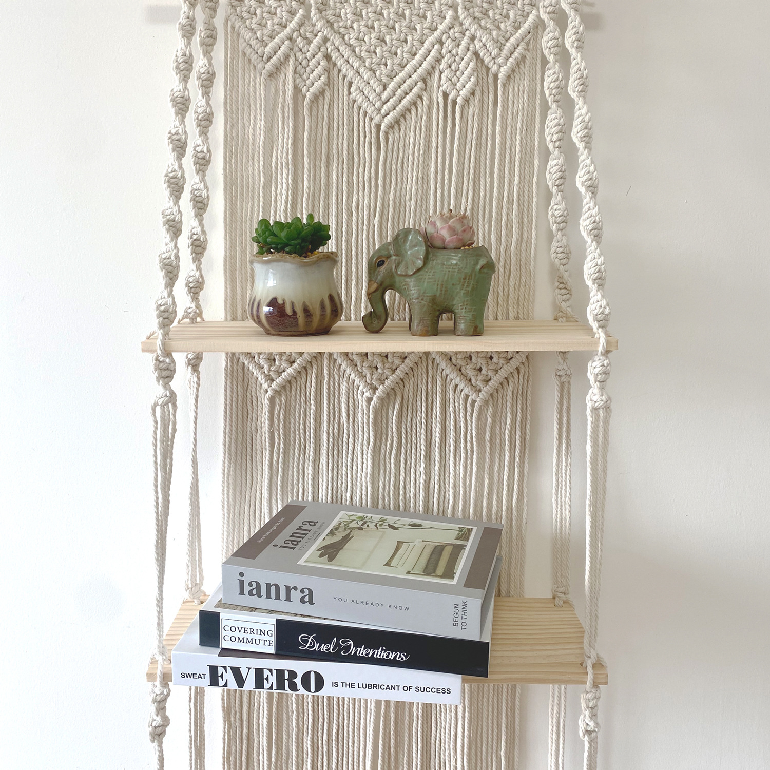 Bohemian Hand-woven Tapestry, Living Roombedroom Three-tier Shelf, Guesthouse Wall Decor, Amazon Supplier photo 5