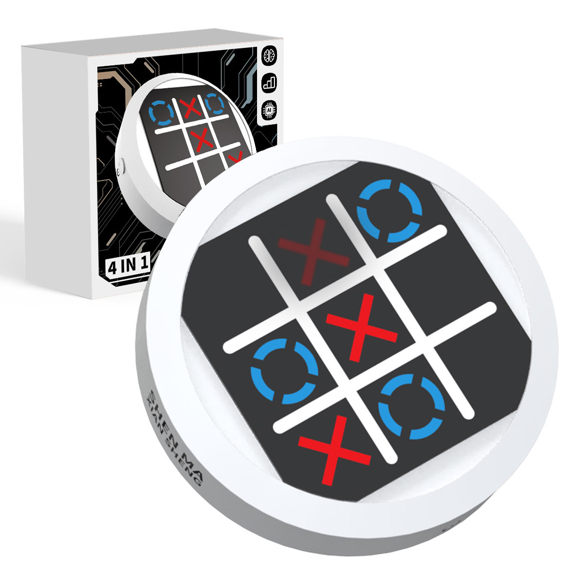 Super Tic-Tac-Toe 4-in-1 Memory Training Handheld Game Console photo 7