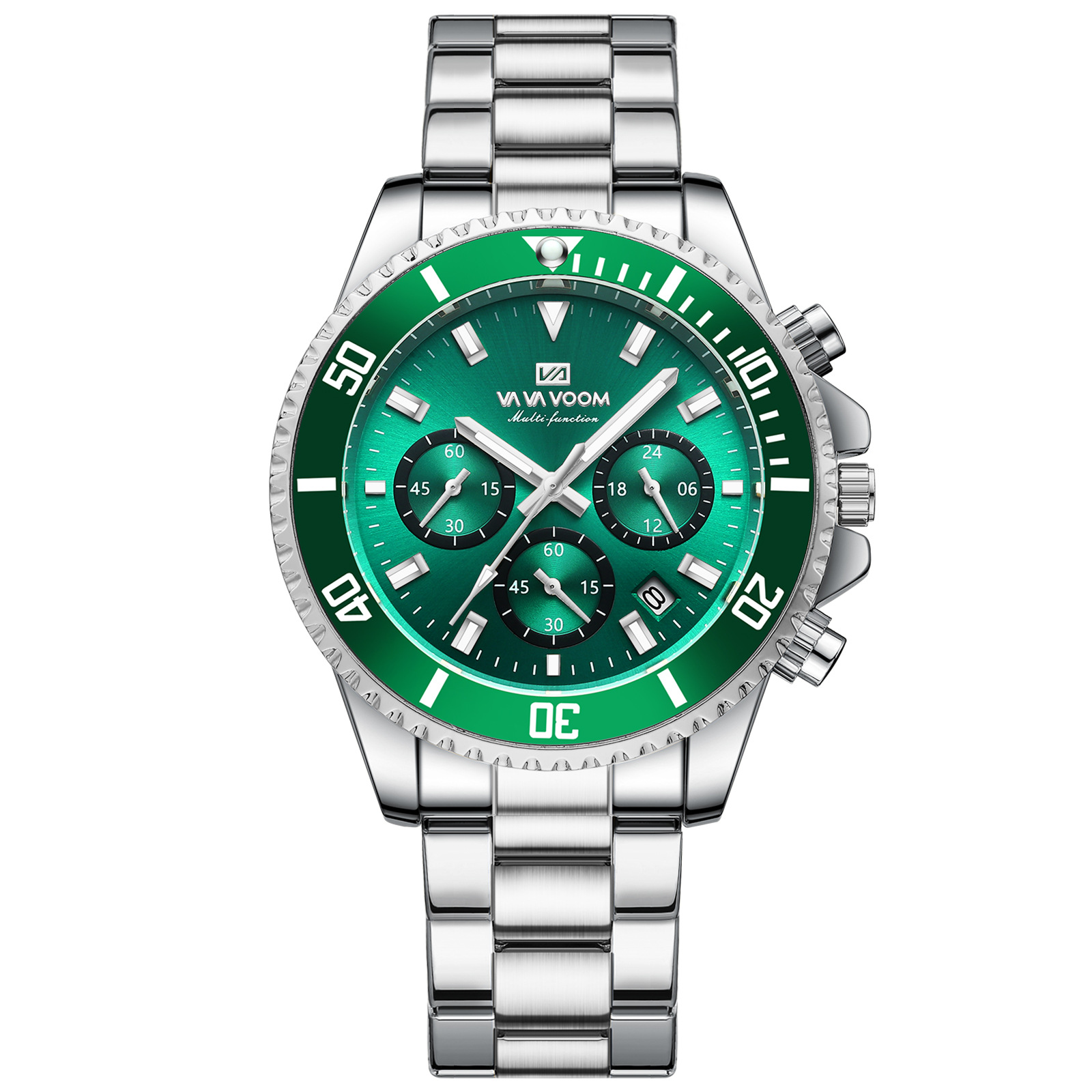 Multifunctional Three-eye Quartz Watch Waterproof And Luminous photo 8