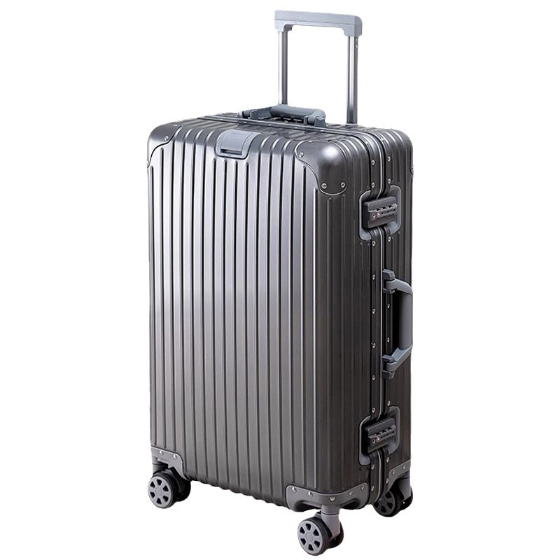 Aluminum-magnesium Alloy Combination Lock Women's Rolling Suitcase photo 3