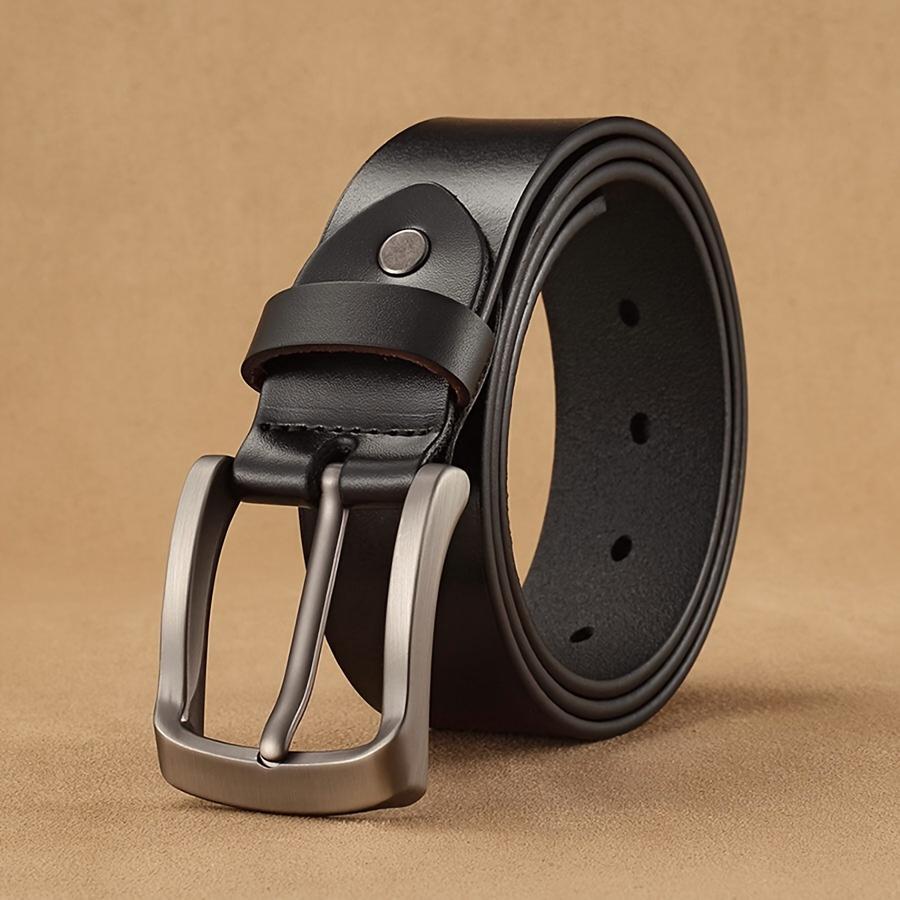 Mens Retro Pin-Clasp Day-Clasp Leather Belt photo 2