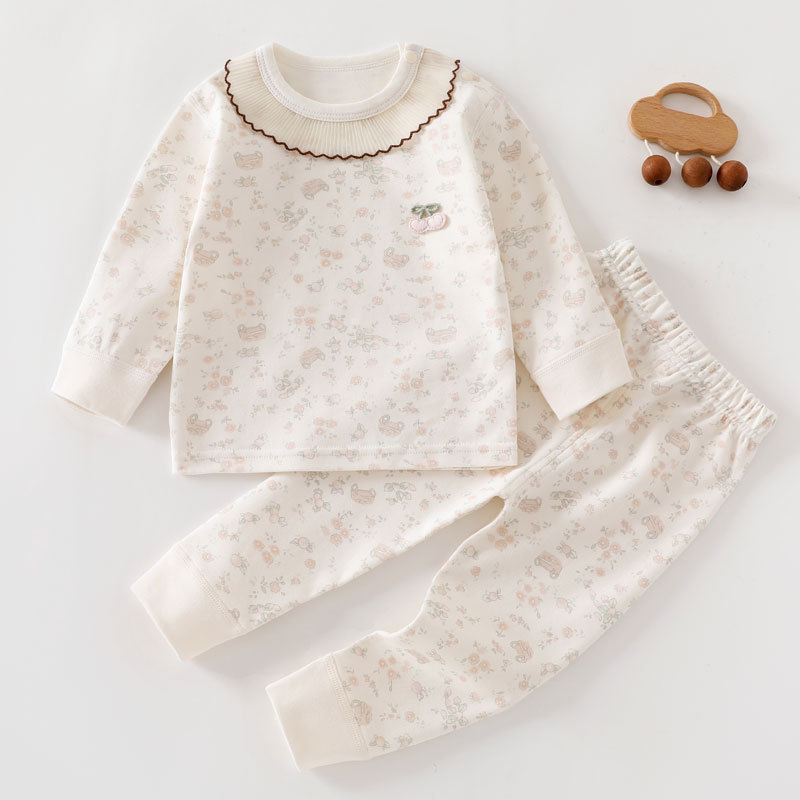 Baby Two-piece Set Seamless Design Essential Base Layer For Newborns photo 1