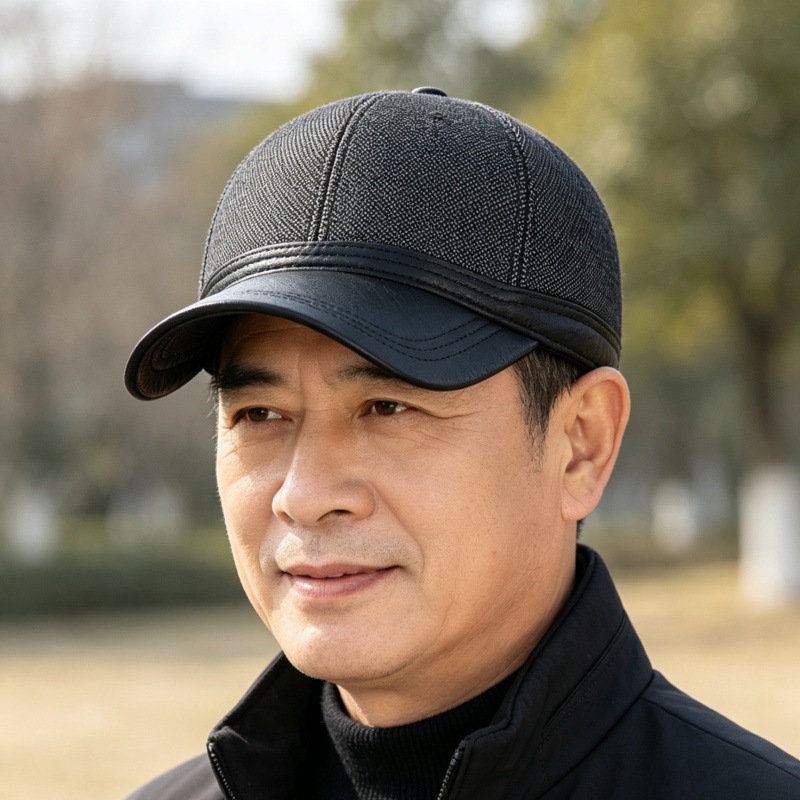 Earflap Warm Hat Ear-covering Mens Baseball Cap photo 1