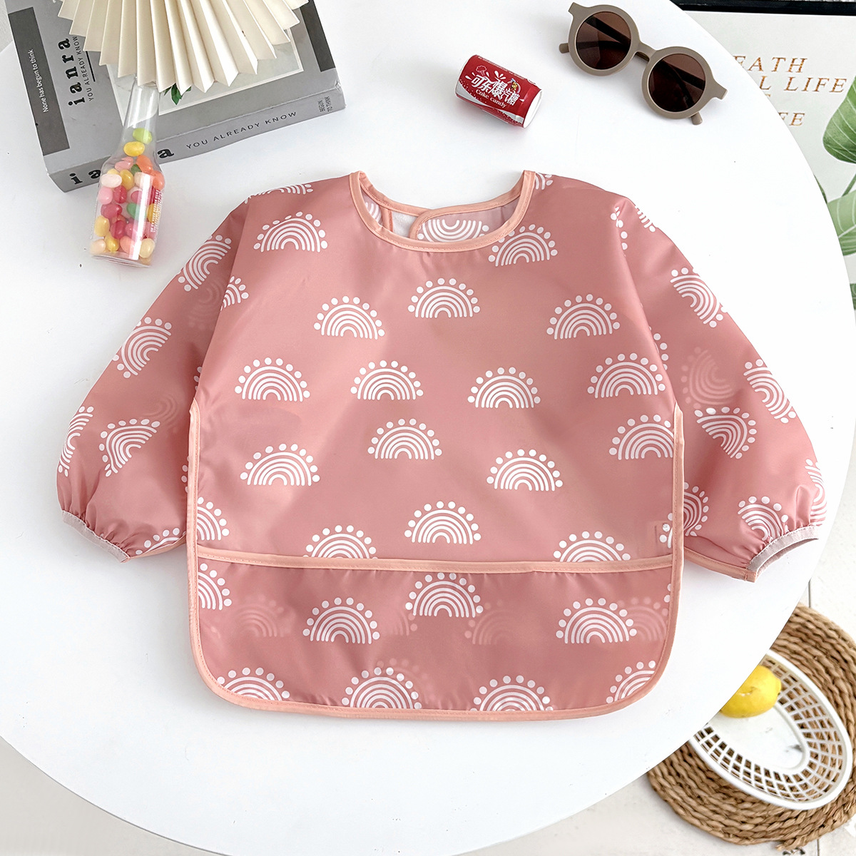 Baby Feeding Bib, Newborn Waterproof Cover Bib photo 4