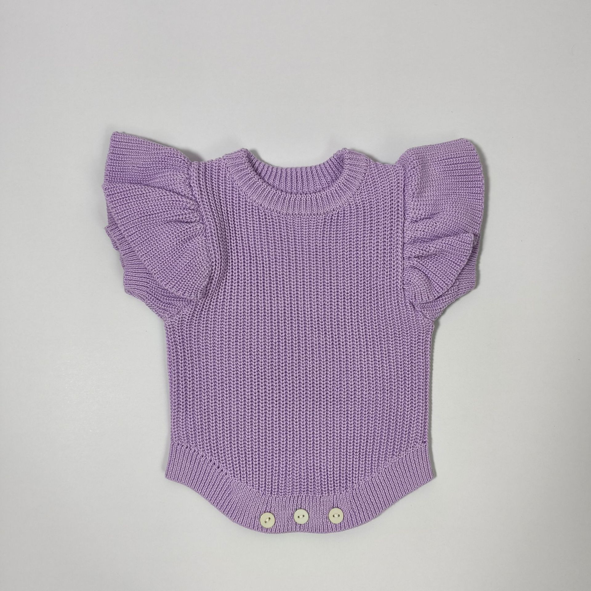 Instagram-style Baby Knitted Romper Autumnwinter Pure Cotton Warm Onesie photo 4