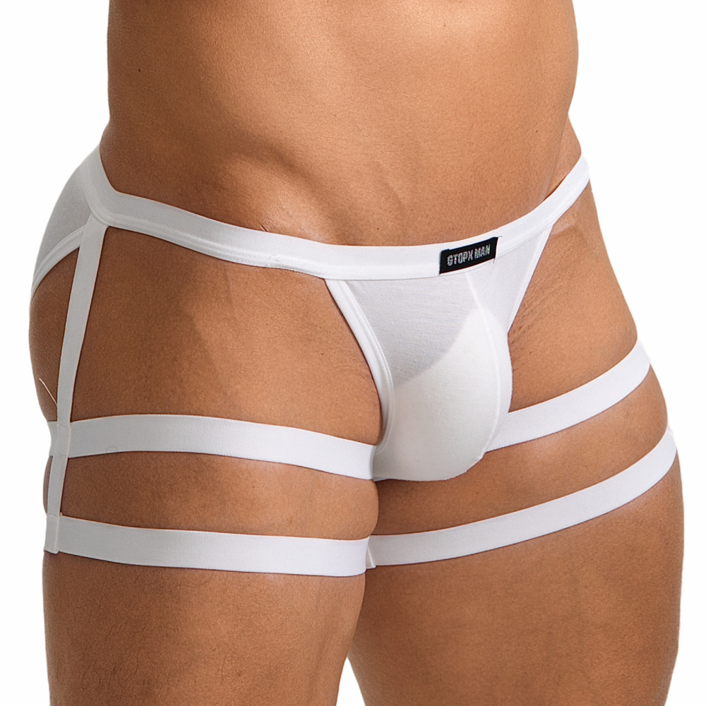 Mens Low-rise Thong With Straps photo 2