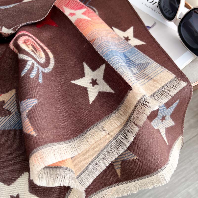 Double-sided Scarf Shawl For Women Autumnwinter photo 5
