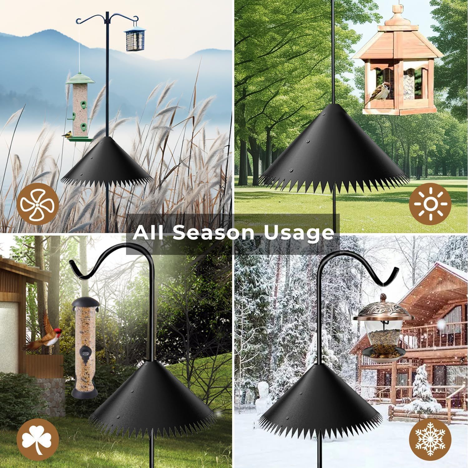 Outdoor Surrounding Squirrel-Proof Hanging Bird Feeder photo 5