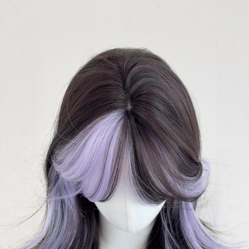 Womens Long Wig Summer Thin Style With Ombre Highlights photo 6