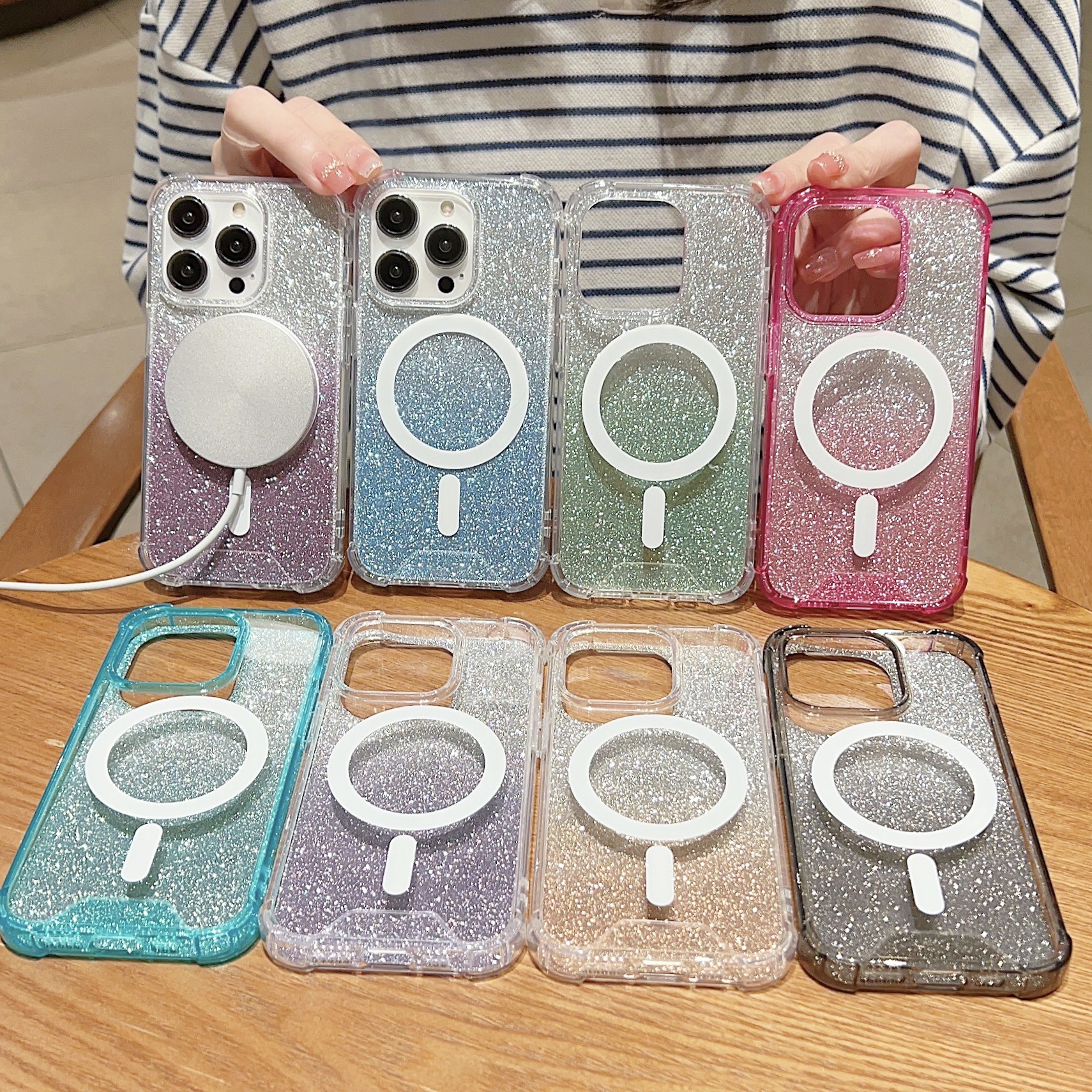 Personalized Gradient Magnetic Phone Case photo 1