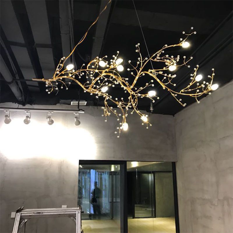 Starry Sky Themed Decorative Branch Chandelier For Creative Restaurants And Bars photo 5