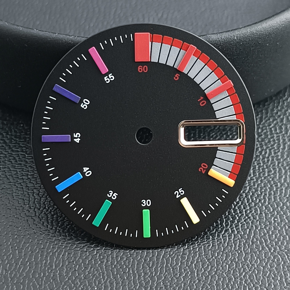 Rainbow Dial Mechanical Movement Watch Dial Replacement Part photo 1