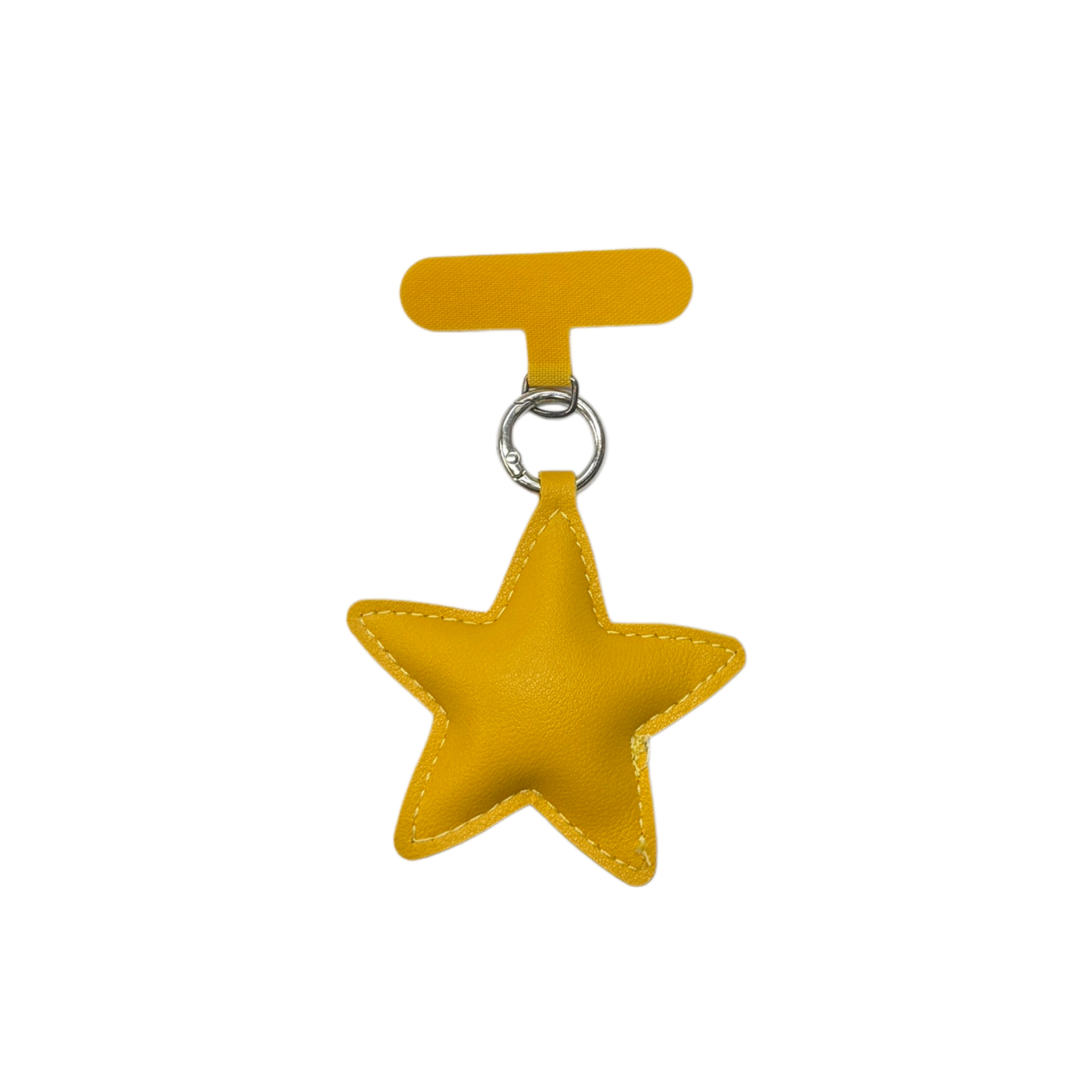 Niche Versatile Leather Star Keychain Phone Lanyard Pendant photo 1
