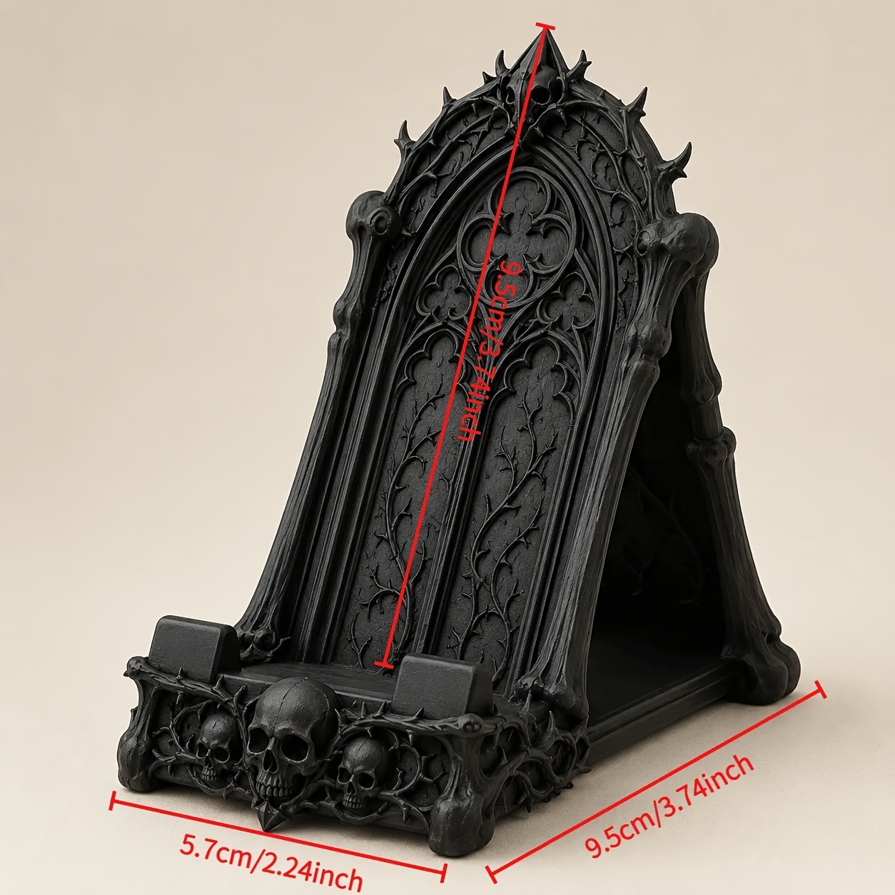 Mobile Phone Holder Black Desktop Decorative Stand For Home Use photo 7