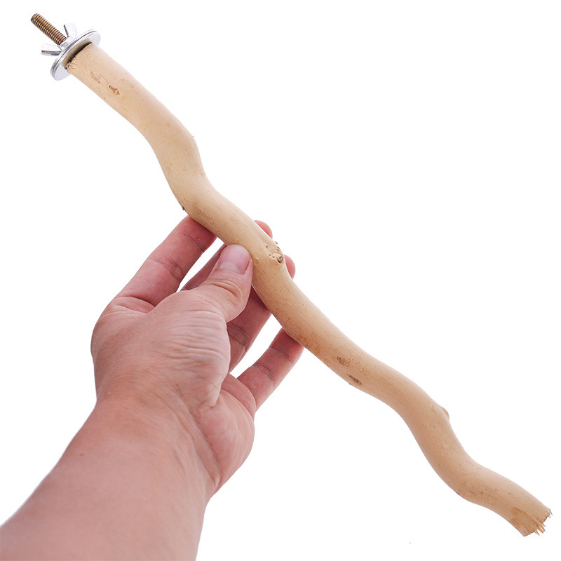 Pet Parrot Solid Wood Bird Stand Toy photo 1