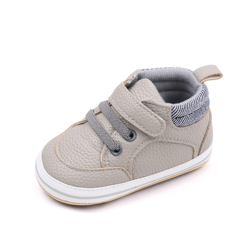 Fashionable Solid-color PU Leather First-walker Shoes For Babies photo 2