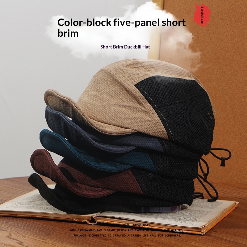 Breathable American-style Short-brim Hat For Men photo 1