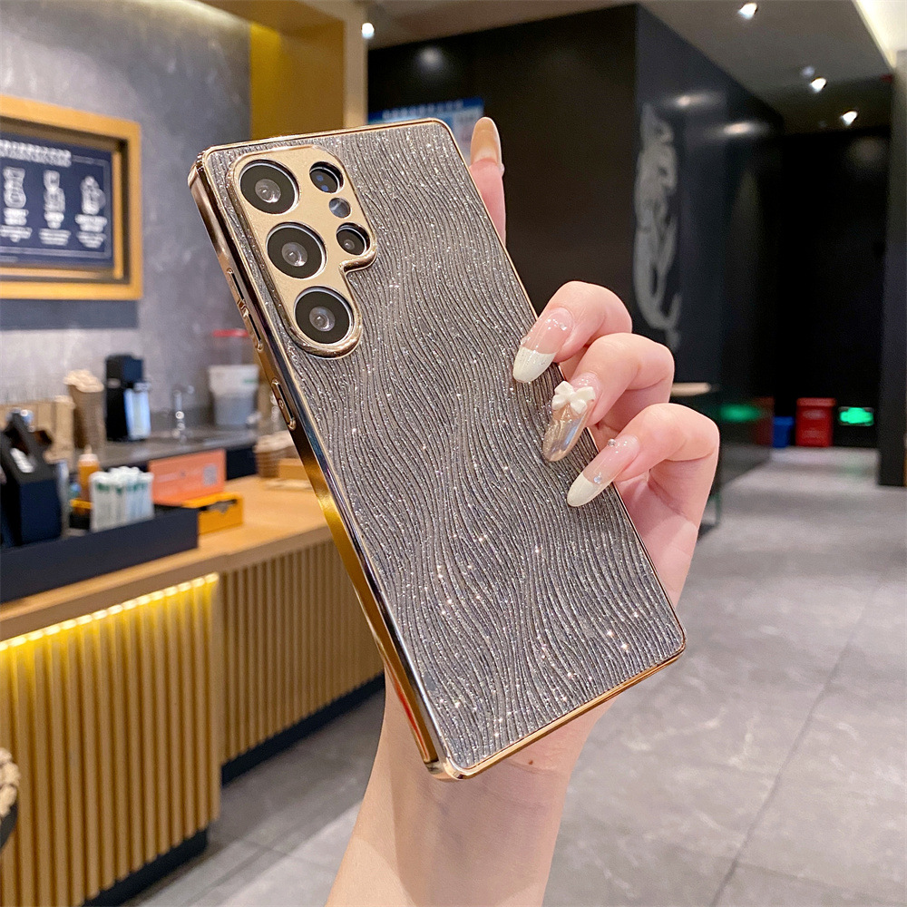 A56 Electroplated Glitter Water-wave Phone Case photo 3