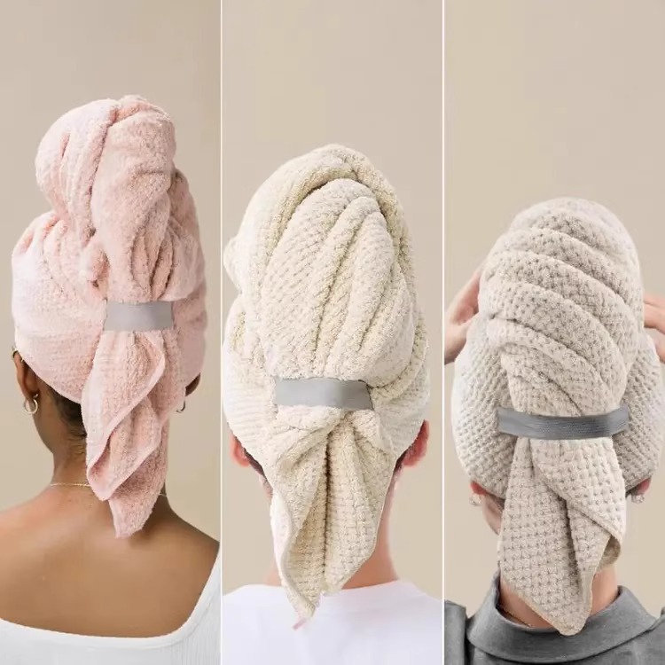 Coral Fleece Quick-drying Water-absorbing And Hair Drying Towel photo 4