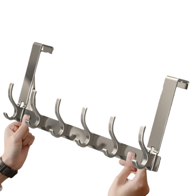 Home Rear-mounted No-drill Clothes Rack photo 3