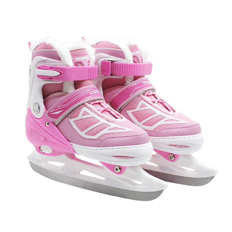 Children's Plush Insulated Adjustable Ice Skate Shoes photo 5