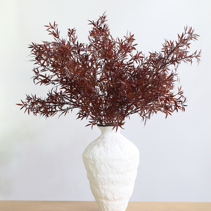 Realistic Artificial Nandina Plastic Home Wedding Decor photo 8