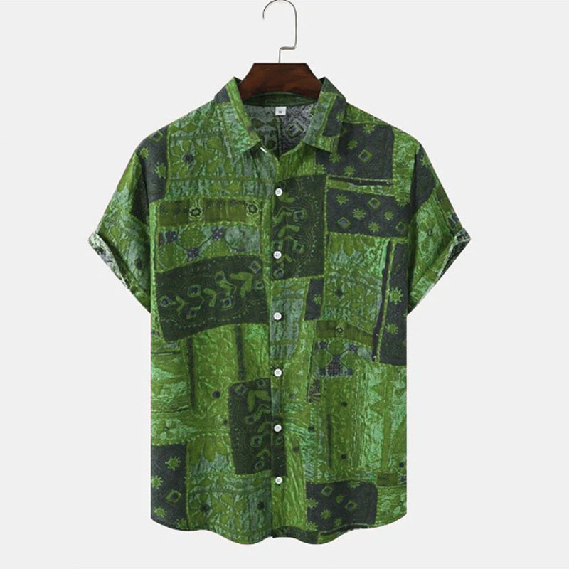 Men's Digital-Print Hawaiian Short-Sleeve Shirt photo 6