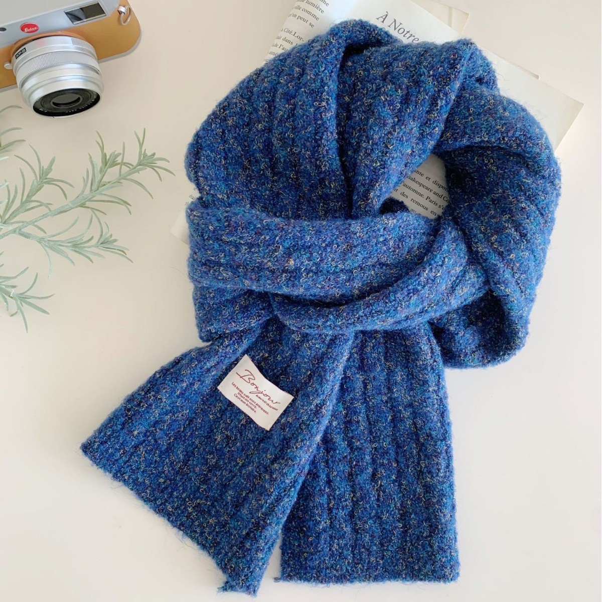 Thickened Warm Versatile Knitted Neck Scarf photo 5