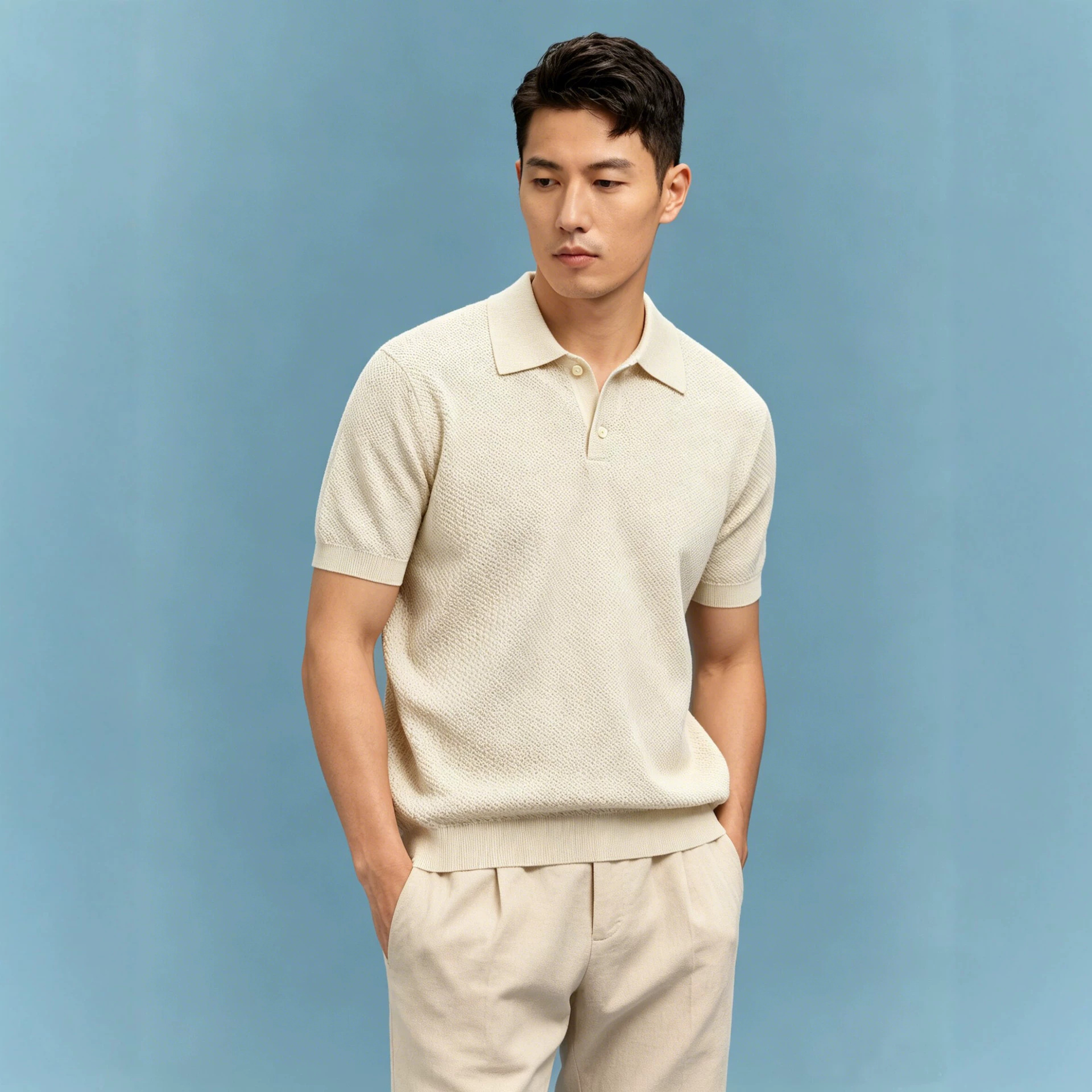 Short-sleeve Polo Shirt Casual Business T-shirt For Men photo 7