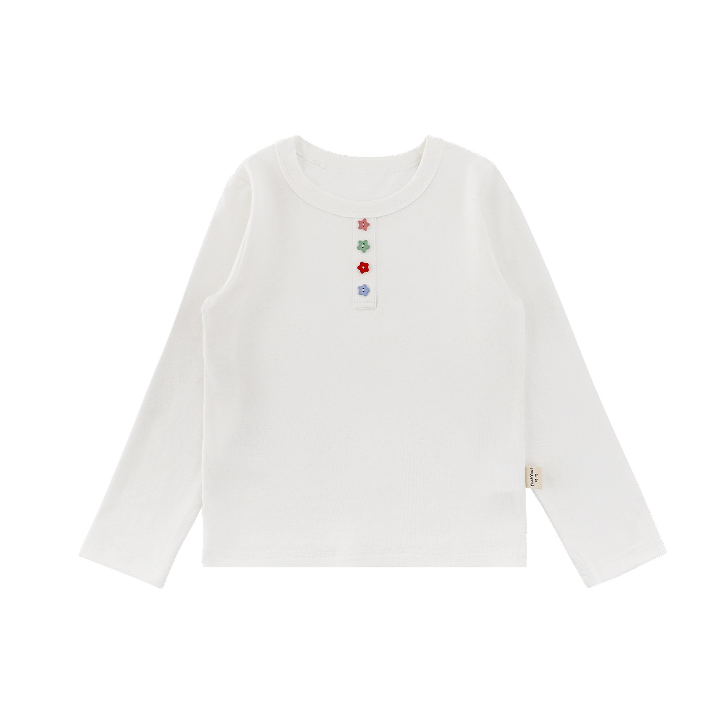 Cute Star-button Long-sleeve Top photo 5
