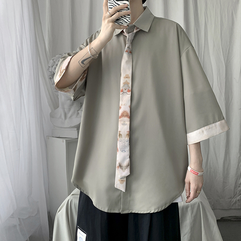 Loose Floral Print Shirt Wrinkle-Free photo 2