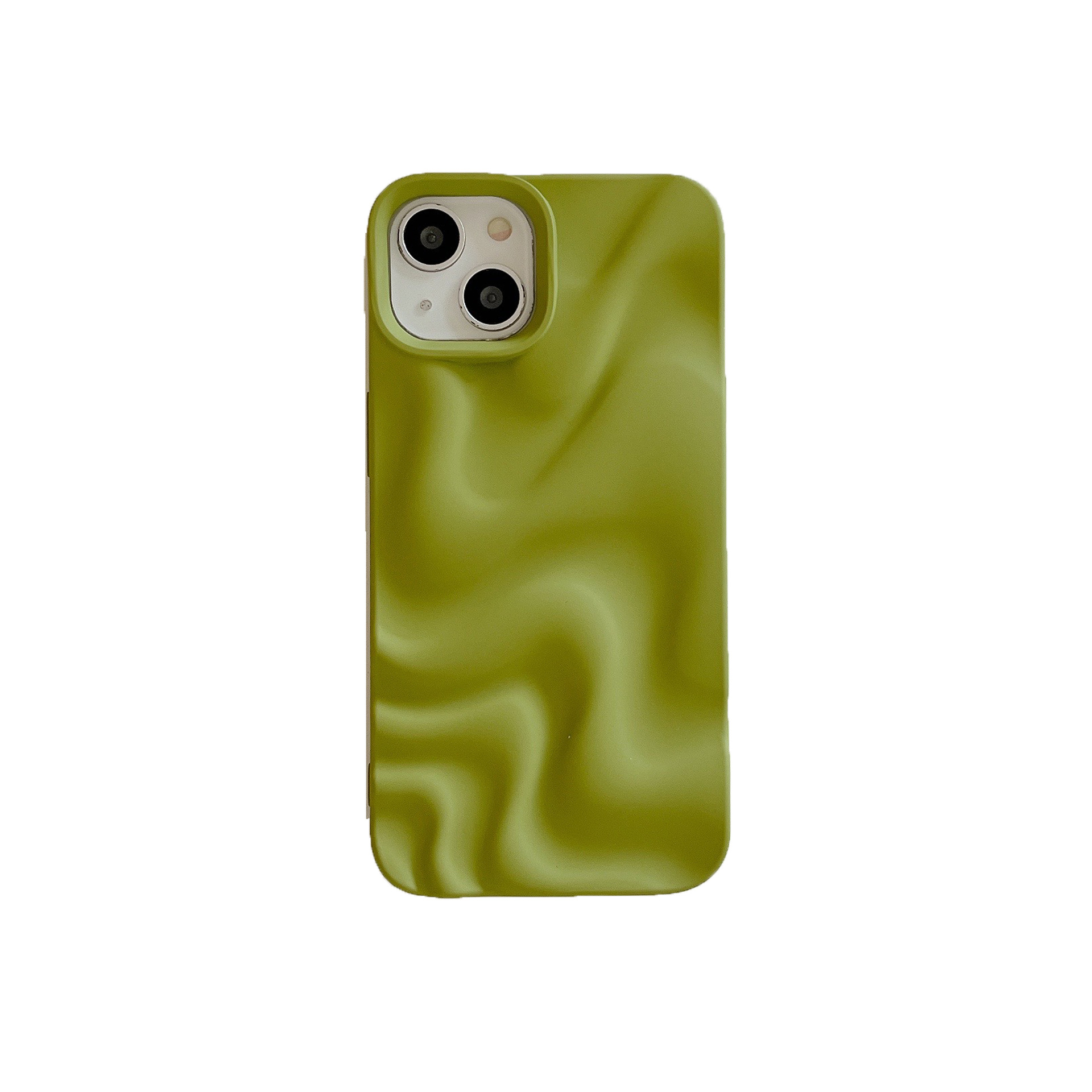 Pleated Water Ripple Solid Color Electroplated Drop-resistant Soft Shell photo 5